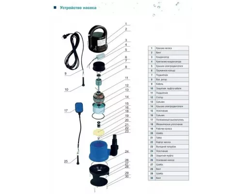 Дренажный насос AquamotoR ARDP 400 D-1