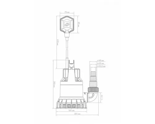 Дренажный насос "ДРЕНАЖНИК" 85/6