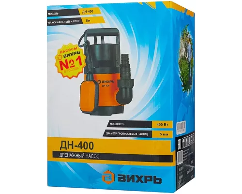 Дренажный насос Вихрь ДН-400 68/2/1