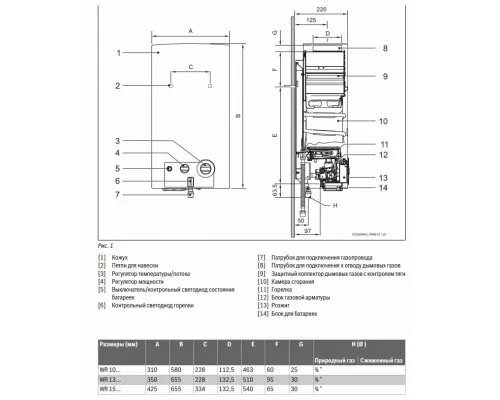Газовая колонка Bosch WR 13-2 B23