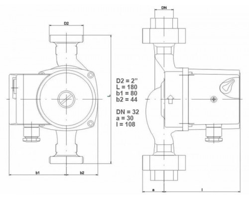 Насос циркуляционный IMP PUMPS GHN 32/40-180