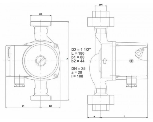 Насос циркуляционный IMP PUMPS GHN 25/40-180