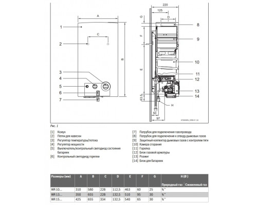 Газовая колонка BOSCH WR 13-2 B23