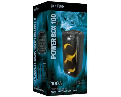 Портативная колонка Perfeo ПАС Power Box 100 INFINITY