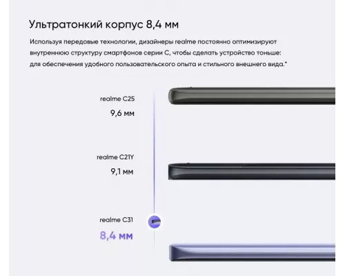 Смартфон Realme C31 3/32GB Silver