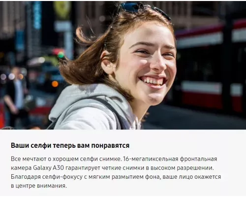 Смартфон Samsung Galaxy A30 3/32Gb White