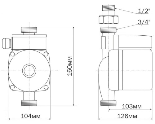 Насос повышения давления Aquario AC 159-160А  5159