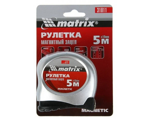 Рулетка Matrix Magnetic 5м*19мм 31011