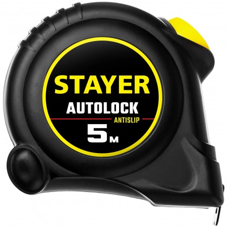 Рулетка STAYER AutoLock 5м/19мм 2-34126-05-19