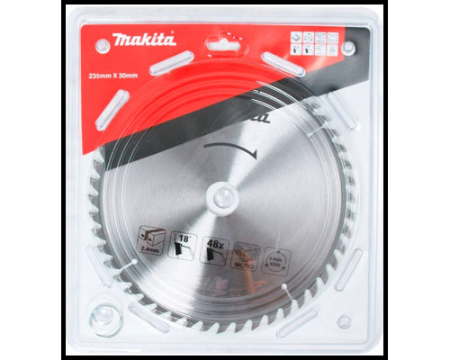 Диск пильный по дереву Makita D-45951 (235*30/25*2,4) 48 зубьев