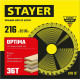 Диск пильный по дереву STAYER Optima 3681-216-32-36