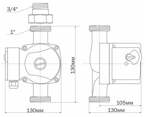 Циркуляционный насос Aquario AC 204-130