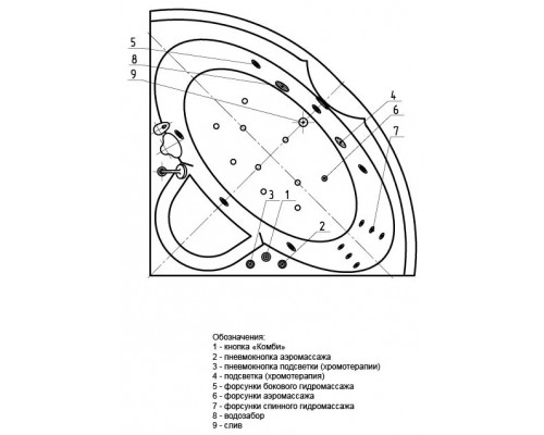 Ванна Поларис-1 с фр.экр.