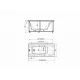 Ванна aquatek АЛЬФА 170 пустая с фр.экр