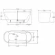 Ванна BELBAGNO BB72-1700-W0 1700*780*600