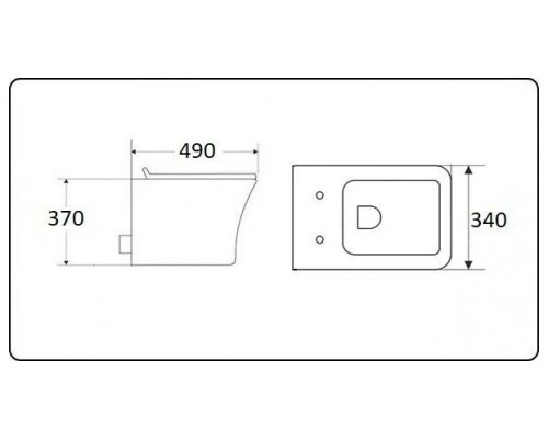 Унитаз подвесной CeramaLux 2615E