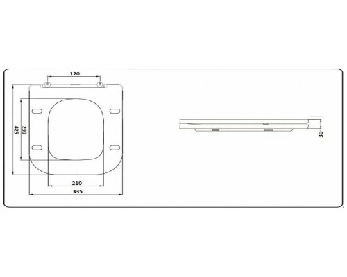 Унитаз напольный компакт CeramaLux 1222A