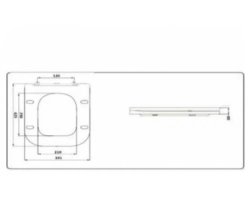 Унитаз напольный компакт CeramaLux 1222A