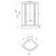 Душевая кабина Triton Стандарт А Квадраты 100*100