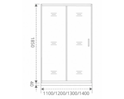 Душевая дверь GoodDoor LATTE WTW-120-C-WE (прозрачное стекло)