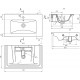 Раковина мебельная Dreja EUPHORIA 80 Белый 77,6*47*19