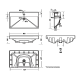 Раковина мебельная Sanita Luxe Fest 80 80*45*22