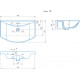 Раковина мебельная Kirovit Стиль 750 76*48,5*20