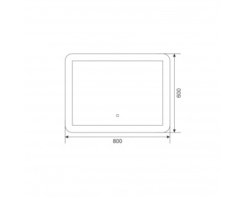 Зеркало с подсветкой Mirsant Smart 800*600