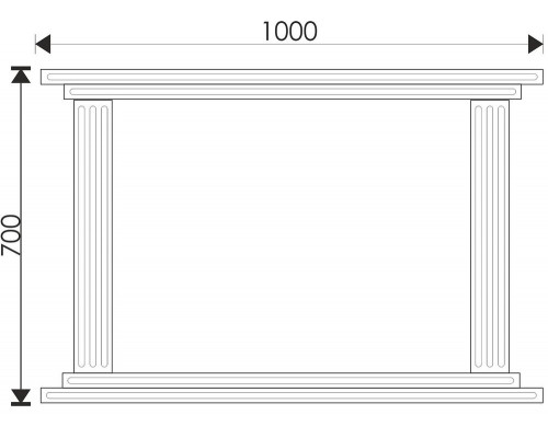 Зеркало EvaGold Taylor 100