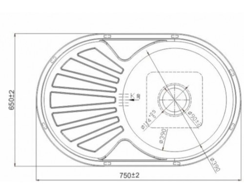 Кухонная мойка РМС MG6-5745OVL 