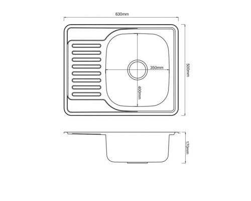 Кухонная мойка РМС MG6-6350R