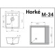 Кухонная мойка Horke М-34 светло серый