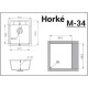 Кухонная мойка Horke M-34 белый металлик