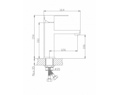 Смеситель для раковины Troya GOF1-A095