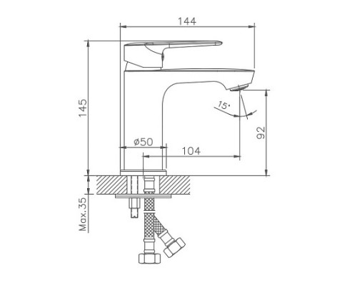 Смеситель для раковины Haiba HB10563