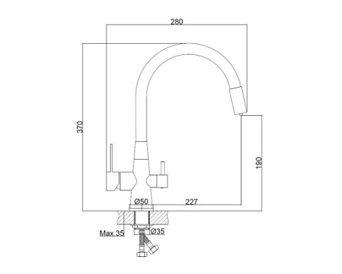 Смеситель для раковины Hoiba HB76858-7