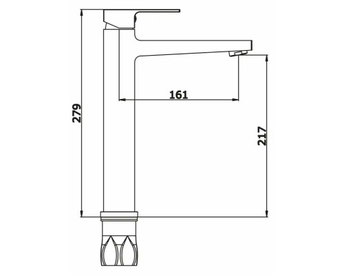 Смеситель для раковины Vieir V393512S