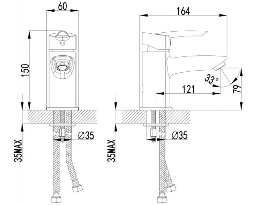 Смеситель для раковины Lemark Mars LM 3506C