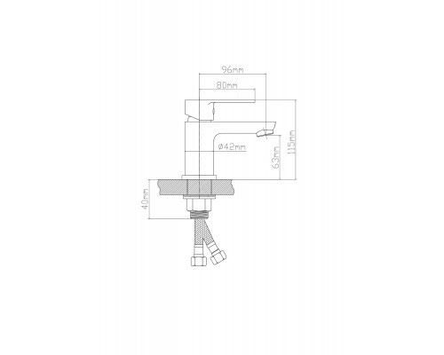 Смеситель для раковины BOOU B8289-1J