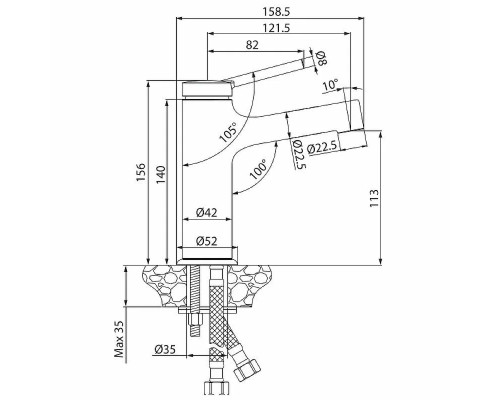 Смеситель для раковины Lemark Minima LM3806C