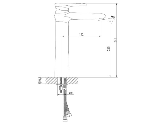 Смеситель для раковины Lemark Status LM4409