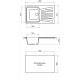 Кухонная мойка Granicom G-005 грей