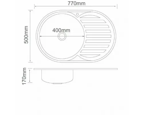 Кухонная мойка РМС MD6-7750OVL 