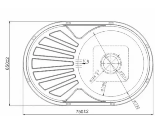 Кухонная мойка РМС MG6-5745OVL 