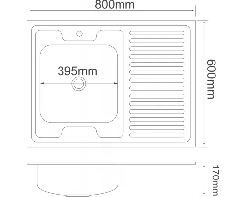 Кухонная мойка РМС MG6-8060L