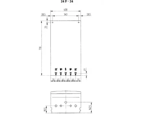 Настенный газовый котел Baxi ЕCO FOUR 24 F