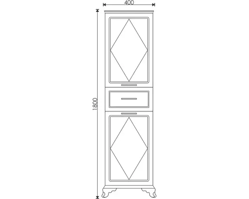 Пенал EvaGold Viktoria 40
