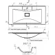 Раковина мебельная Andrea Elen 90 90*44,5*14