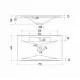 Раковина мебельная Mirsant NEXT 60 61*46,5*19
