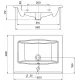 Раковина мебельная Santek Элина 60 60*46,8*17,2